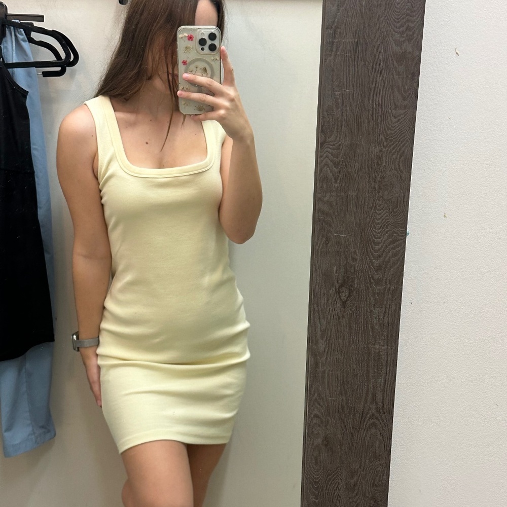 Pastel yellow H&M dress